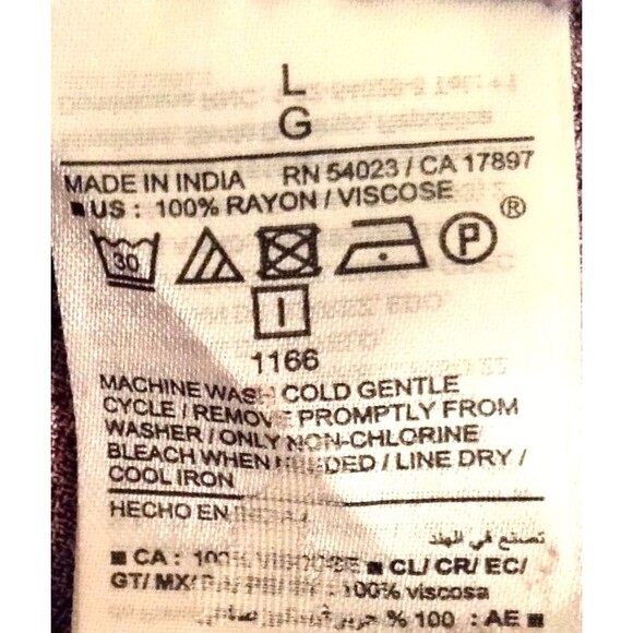 Vtg Old Navy Blouse Wn L Burgundy Dark Floral Fairy Goth Romantic Vamp Top Y2K - Picture 11 of 11